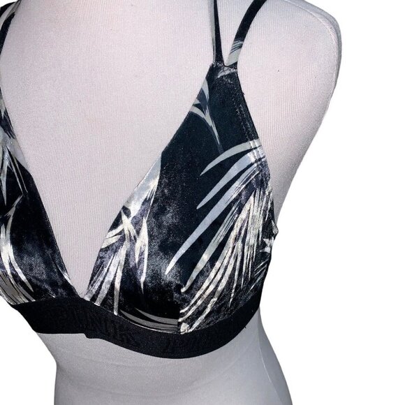 PINK by Victoria's Secret Women's Velvet Bra Wireless S Small Tropical Print - Picture 2 of 6